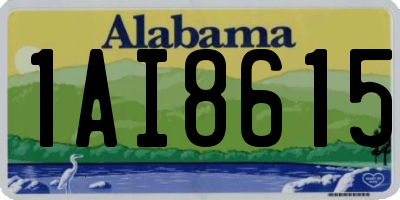 AL license plate 1AI8615