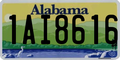 AL license plate 1AI8616