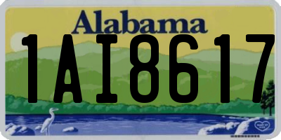 AL license plate 1AI8617