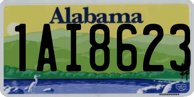 AL license plate 1AI8623