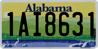 AL license plate 1AI8631