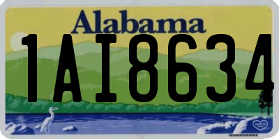 AL license plate 1AI8634