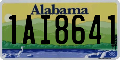 AL license plate 1AI8641