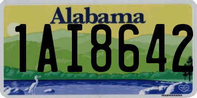 AL license plate 1AI8642