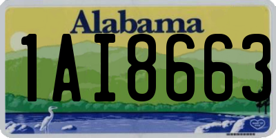 AL license plate 1AI8663