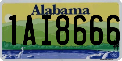 AL license plate 1AI8666