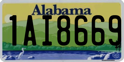 AL license plate 1AI8669