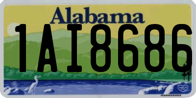 AL license plate 1AI8686