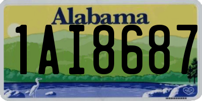 AL license plate 1AI8687