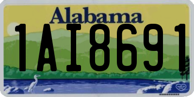 AL license plate 1AI8691