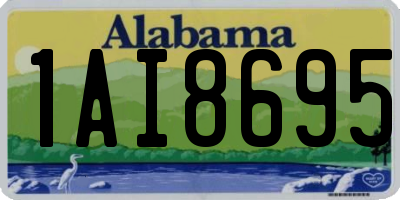 AL license plate 1AI8695