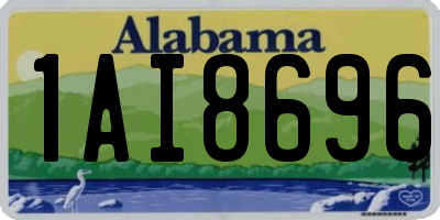 AL license plate 1AI8696