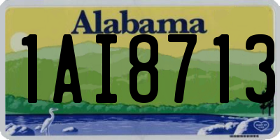 AL license plate 1AI8713