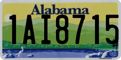 AL license plate 1AI8715