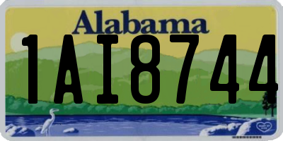 AL license plate 1AI8744