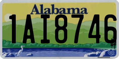 AL license plate 1AI8746