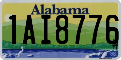 AL license plate 1AI8776