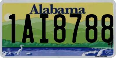 AL license plate 1AI8788