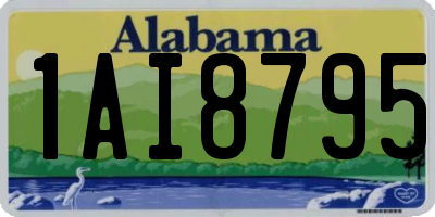 AL license plate 1AI8795