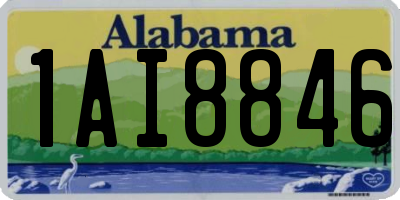AL license plate 1AI8846