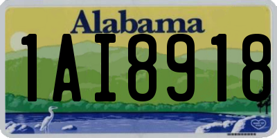 AL license plate 1AI8918