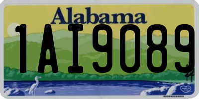 AL license plate 1AI9089