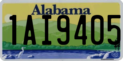 AL license plate 1AI9405