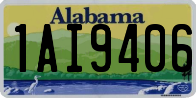 AL license plate 1AI9406