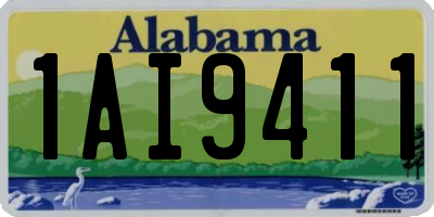 AL license plate 1AI9411