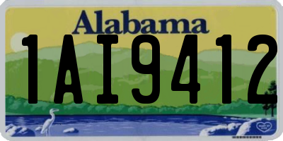 AL license plate 1AI9412