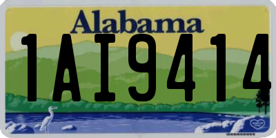 AL license plate 1AI9414