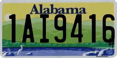 AL license plate 1AI9416