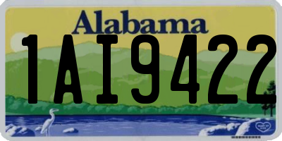 AL license plate 1AI9422