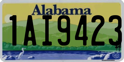 AL license plate 1AI9423