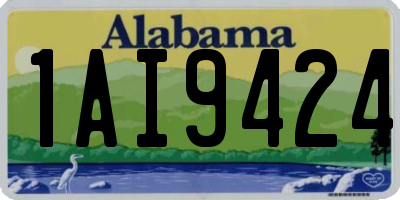 AL license plate 1AI9424