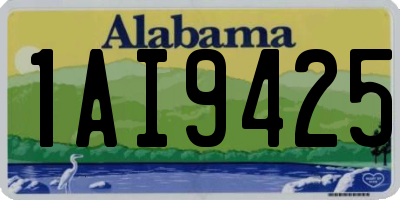 AL license plate 1AI9425