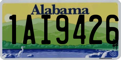 AL license plate 1AI9426