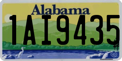 AL license plate 1AI9435