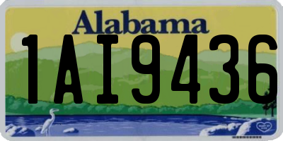 AL license plate 1AI9436
