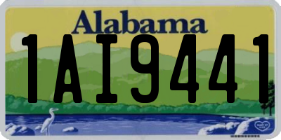AL license plate 1AI9441