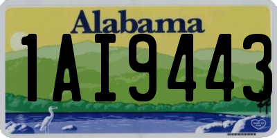 AL license plate 1AI9443