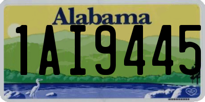 AL license plate 1AI9445