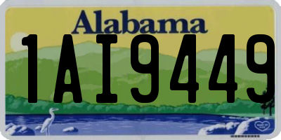 AL license plate 1AI9449