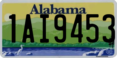 AL license plate 1AI9453