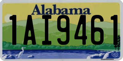 AL license plate 1AI9461
