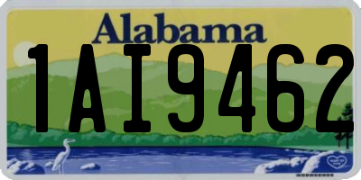 AL license plate 1AI9462