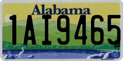 AL license plate 1AI9465