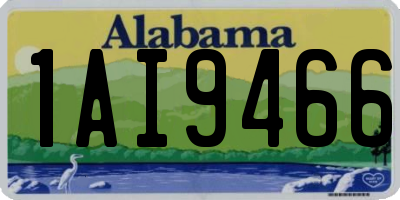 AL license plate 1AI9466