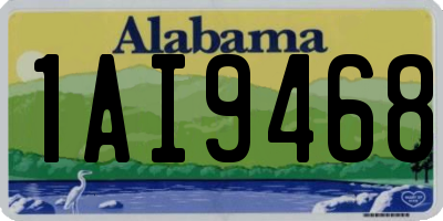 AL license plate 1AI9468