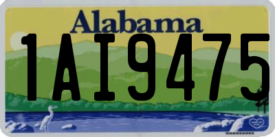 AL license plate 1AI9475